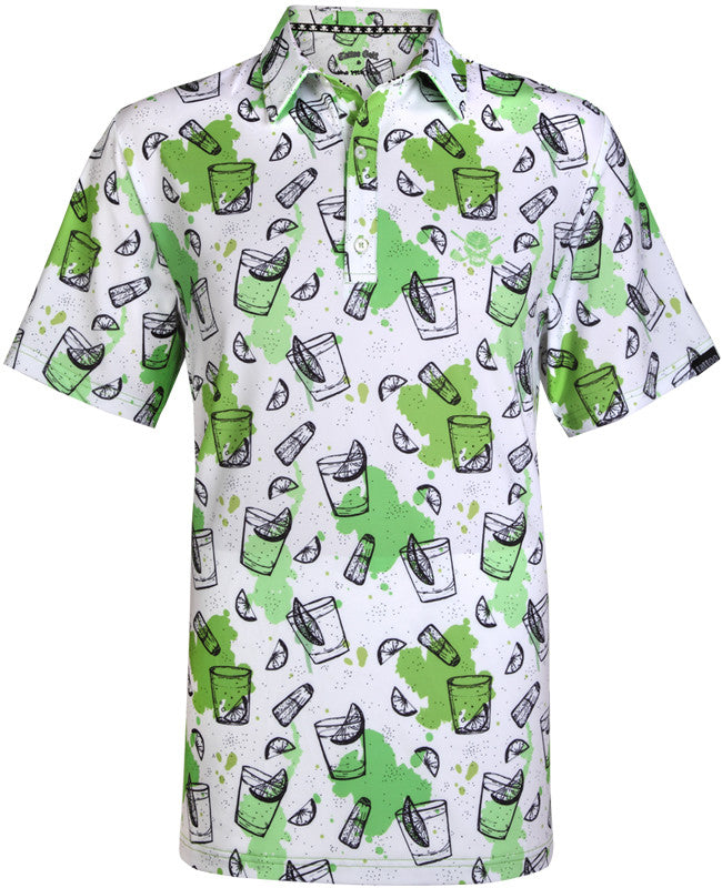 19th Hole Cool-Stretch Men&#39;s Golf Shirt | Green