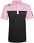 2-Tone Cool-Stretch Men's Golf Shirt | Black/Pink