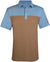 2-Tone Cool-Stretch Men's Golf Shirt | Brown/Blue