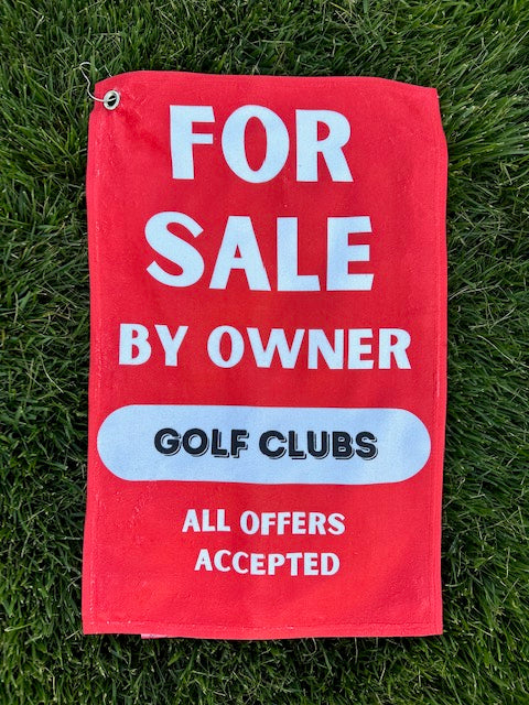 Golf Clubs For Sale Cotton Golf Towel | 15&quot; x 24&quot;