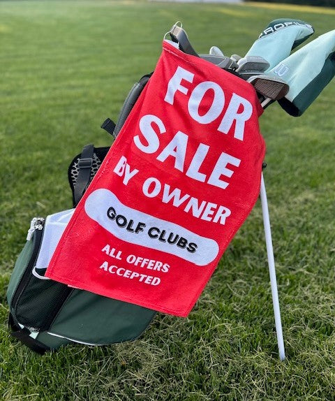 Golf Clubs For Sale Cotton Golf Towel | 15&quot; x 24&quot;