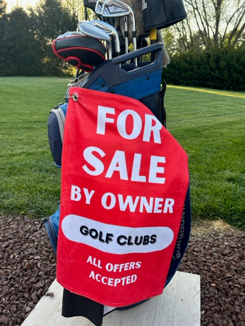 Golf Clubs For Sale Cotton Golf Towel | 15&quot; x 24&quot;