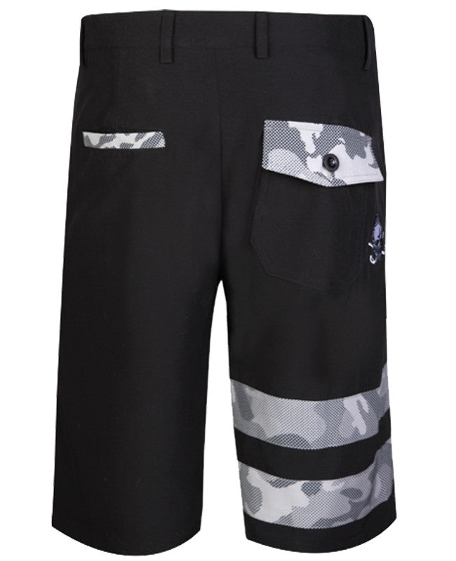 Zuma Men&#39;s Performance Golf Shorts | Tattoo Golf | Black &amp; Camo