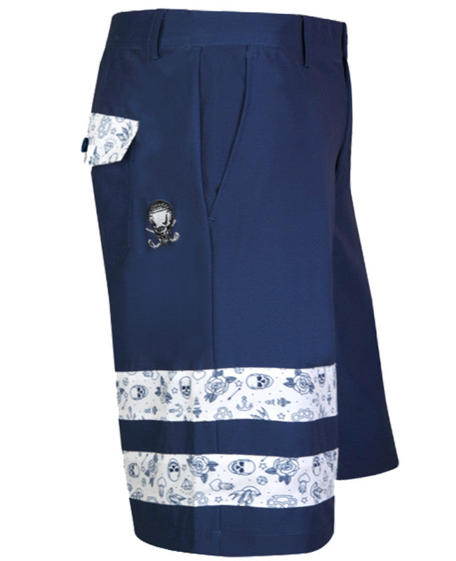 Zuma Men's Performance Golf Shorts | Tattoo Golf | Navy Blue