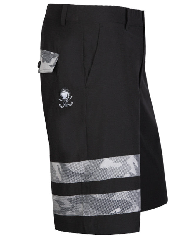 Zuma Men&#39;s Performance Golf Shorts | Tattoo Golf | Black &amp; Camo