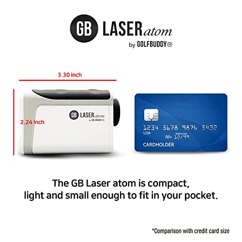 GOLF BUDDY Laser Atom Rechargeable Rangefinder | 880Y Premium Model