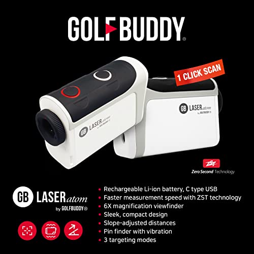 GOLF BUDDY Laser Atom Rechargeable Rangefinder | 880Y Premium