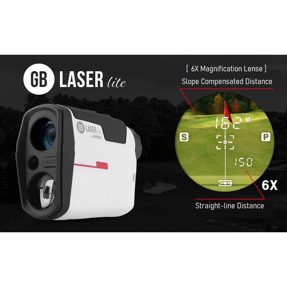 Golf Buddy Laser Lite Rangefinder with Magnetic Case | 800 Yards