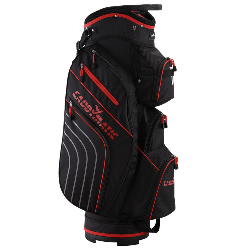 Caddymatic Golf Bag Deluxe 14 Club Divider Cart Bag Fairways 2 Bunkers