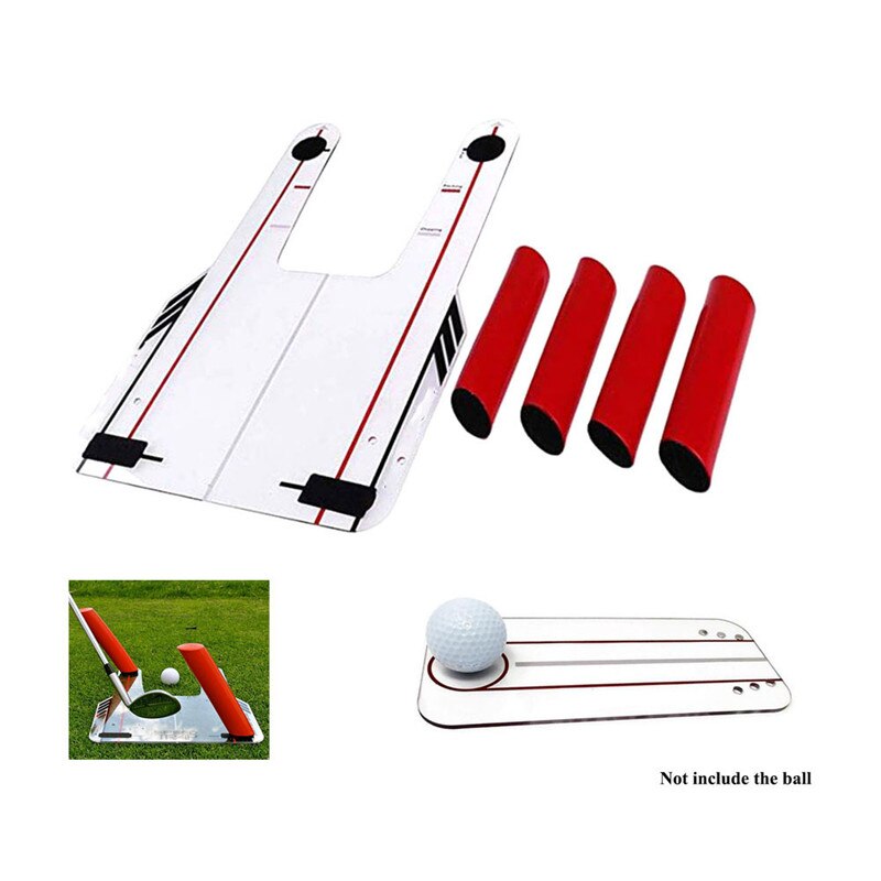 Golf Slice and Hook Corrector with 4 Angled Rods | Swing Trainer