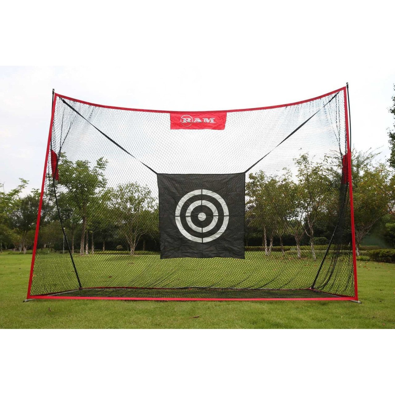 Ram 10' Deluxe Extra Large Portable Golf Hitting Practice Net With Target