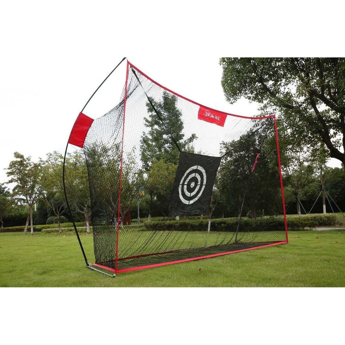 Ram 10&#39; Deluxe Extra Large Portable Golf Hitting Practice Net With Target