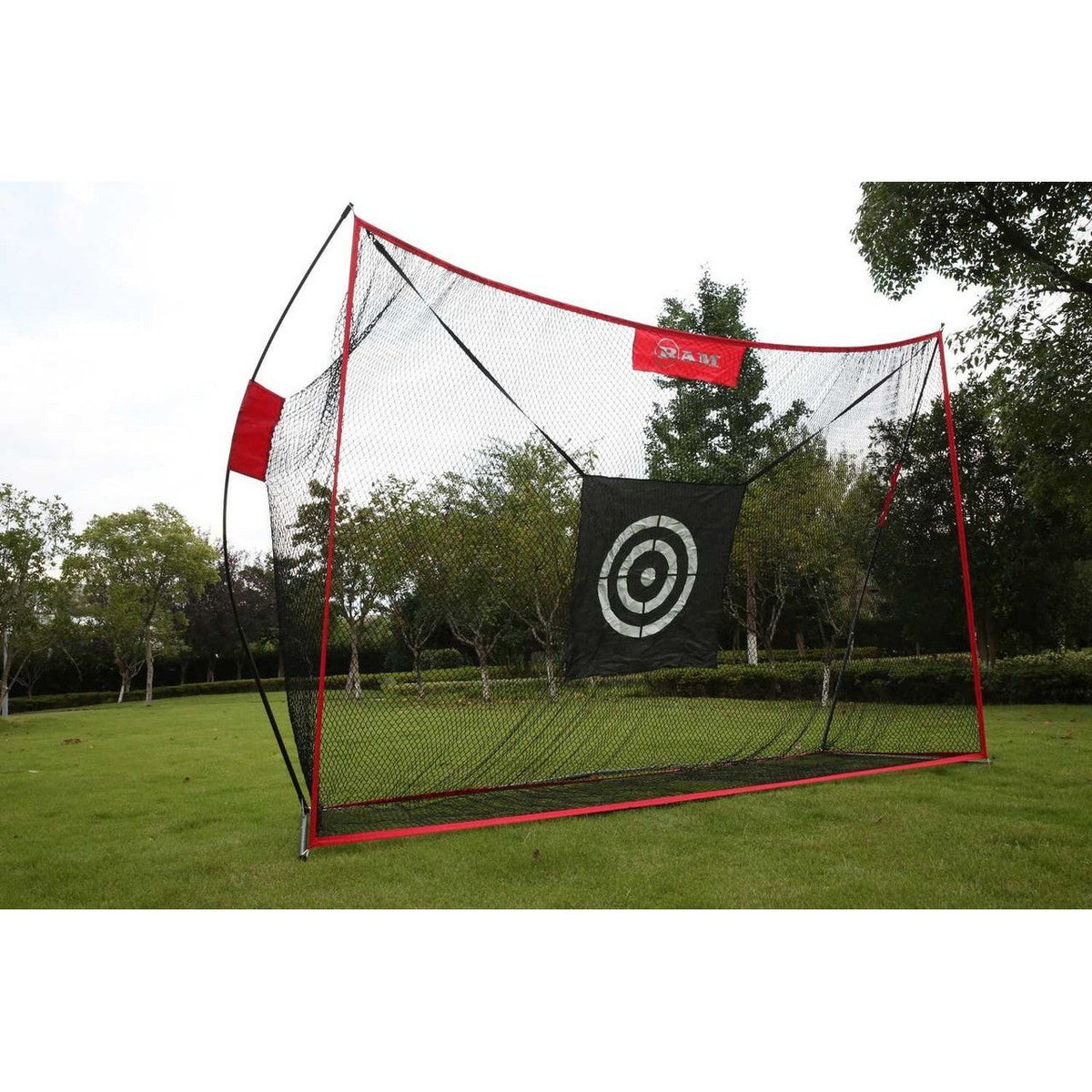 Ram 10&#39; Deluxe Extra Large Portable Golf Hitting Practice Net With Target
