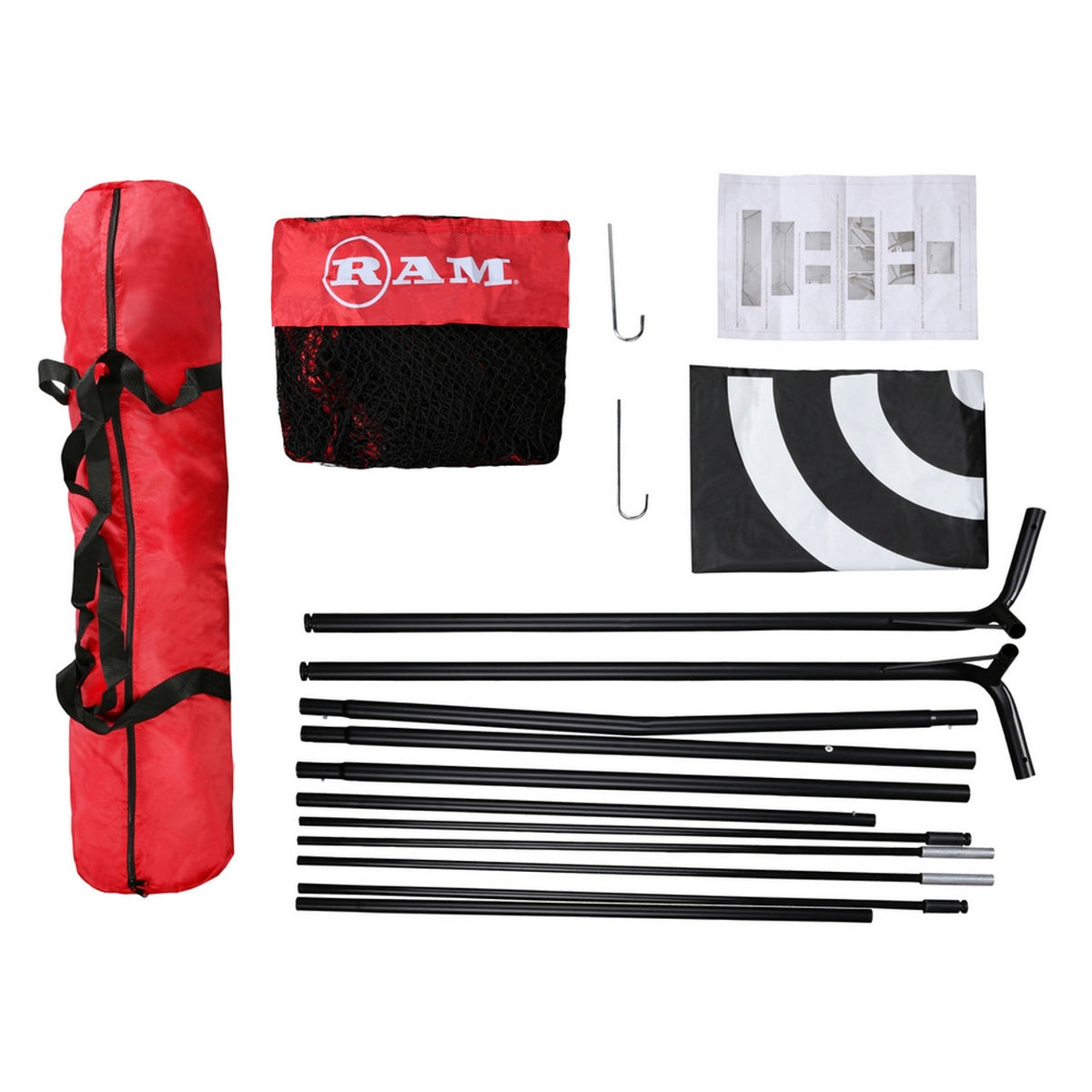 Ram 10&#39; Deluxe Extra Large Portable Golf Hitting Practice Net With Target