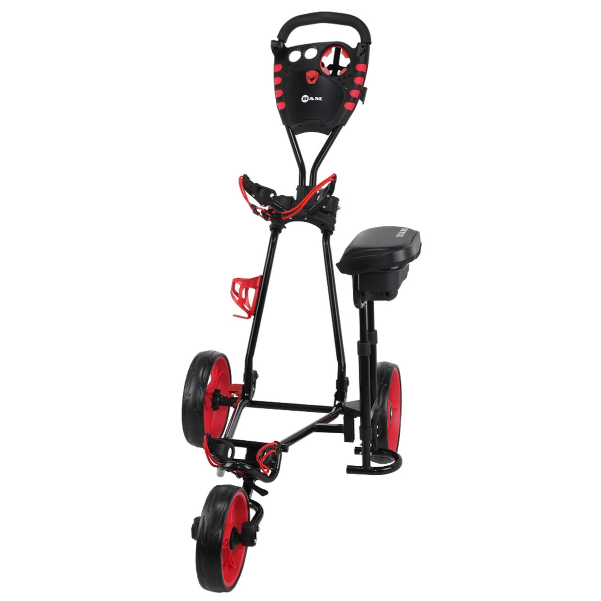 Ram X-Pro Laser 3 Wheel Golf Pull Cart with Seat