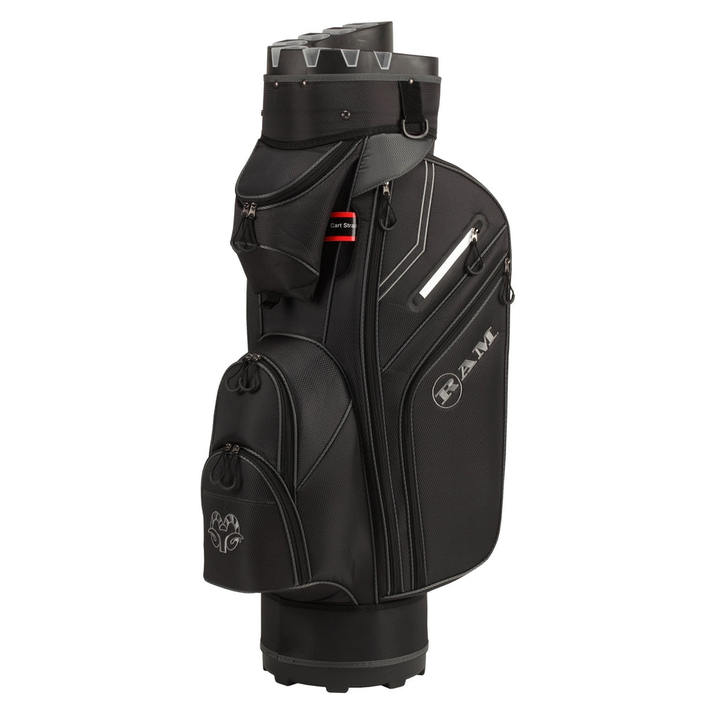 Ram Golf Premium Cart Bag 14 Way Molded Organizer Divider Top | 4 Colors