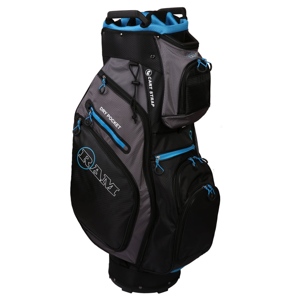 Ram FX Deluxe Golf Cart Bag 14 Way Full Length Dividers | 8 Colors