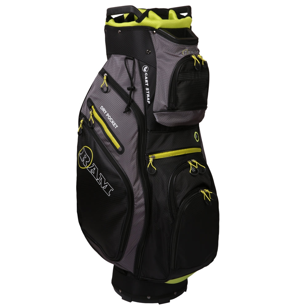 Ram FX Deluxe Golf Cart Bag 14 Way Full Length Dividers | 8 Colors