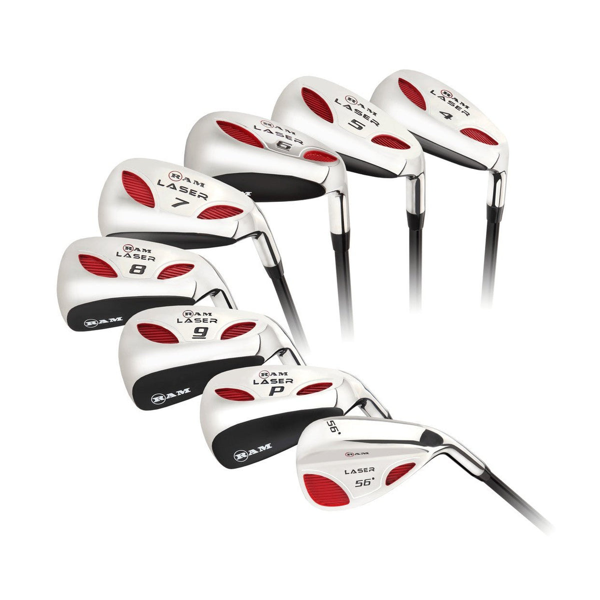 Ram Golf Laser Hybrid Irons Set 4-SW 8 Clubs | Mens Left Hand