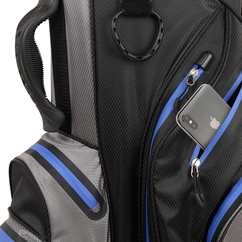 Ram Golf Waterproof Cart Bag - 14 Way Club Dividers | 3 Color Options