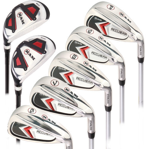 Ram Golf Accubar Mens Iron Set 6-PW - HYBRIDS INCLUDED | 7 Clubs