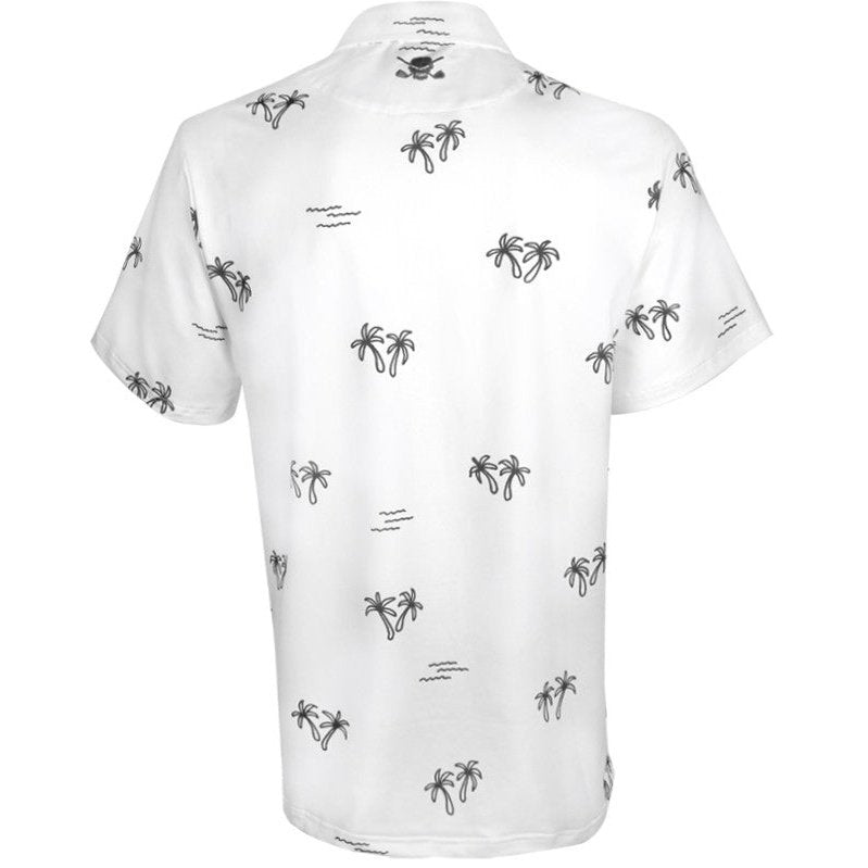 Tattoo Hawaiian Cool-Stretch Golf Shirt | White
