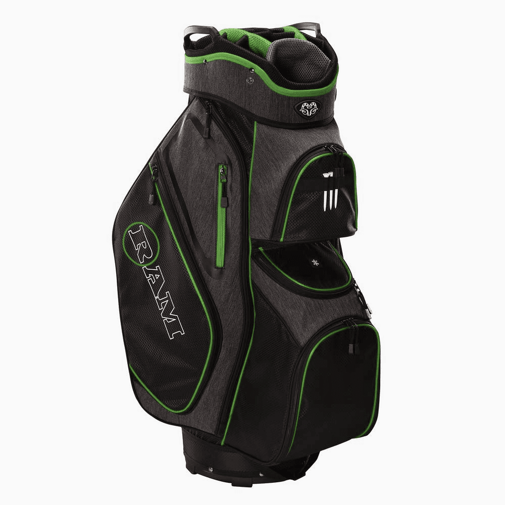 Ram Golf Tour Cart Bag with 14 Way Dividers Top | 4 Colors