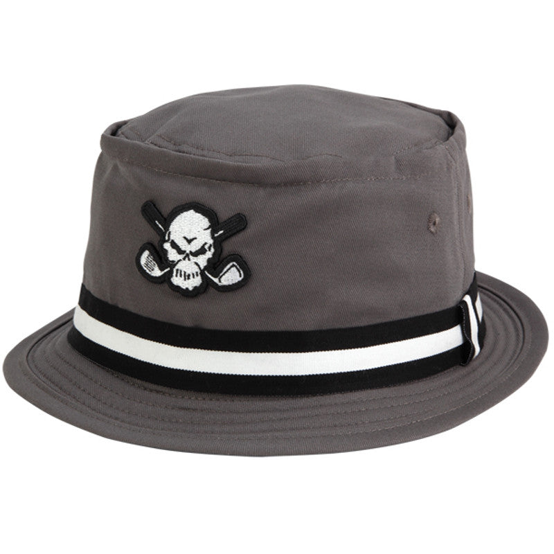 Tattoo Golf Essential Premium Skull Bucket Hat | Charcoal