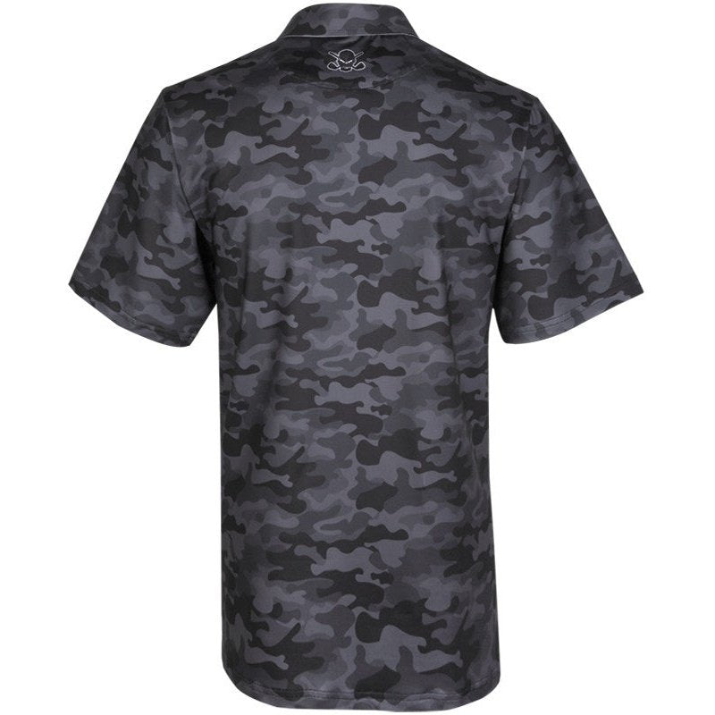 Tattoo Cool Stretch Golf Shirt | Black Camo