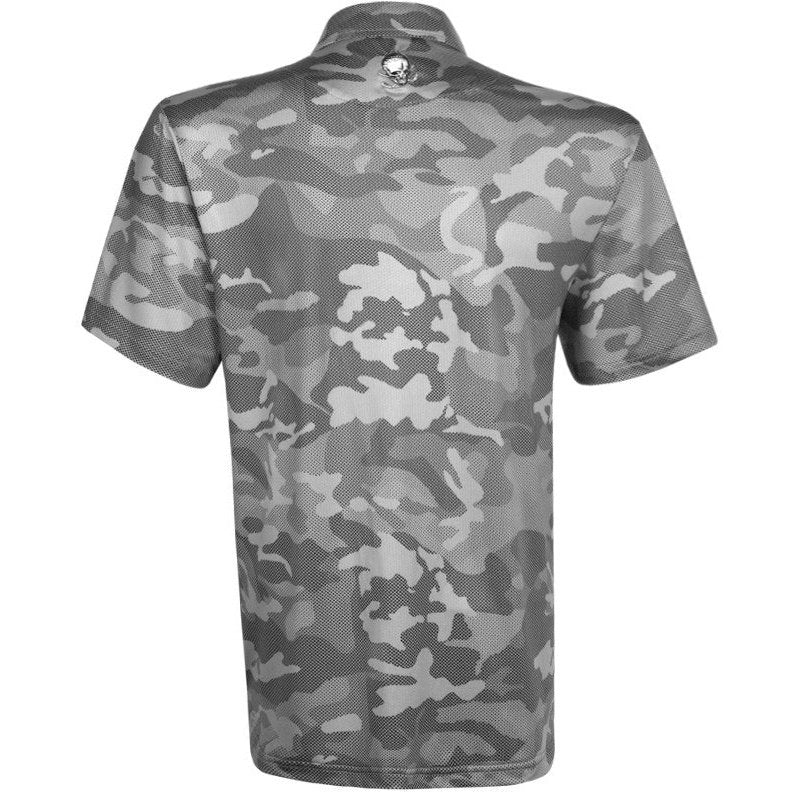 Camo X Cool Stretch Golf Shirt | Grey