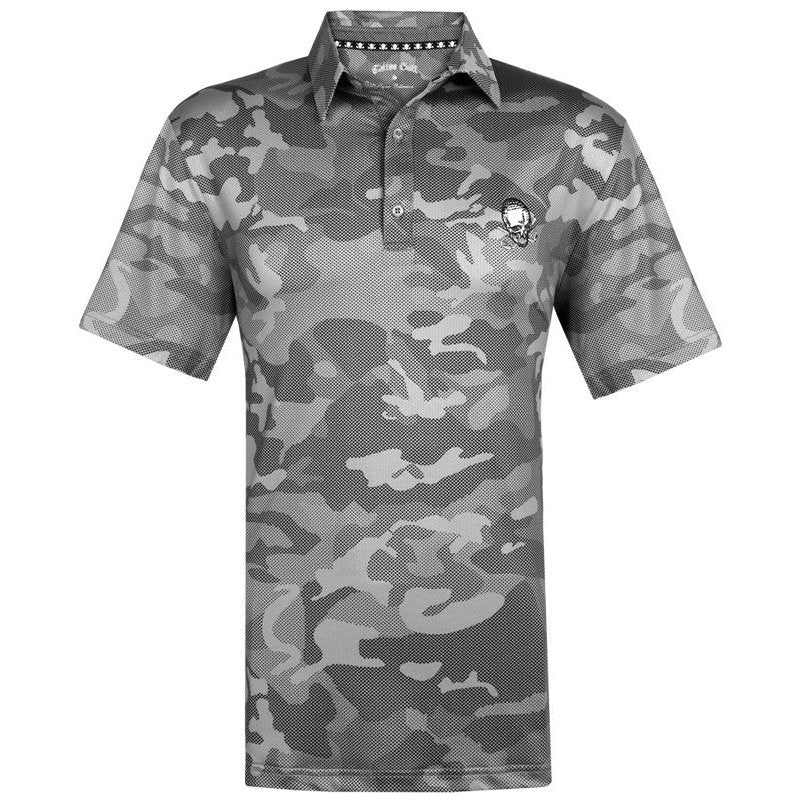 Camo X Cool Stretch Golf Shirt | Grey