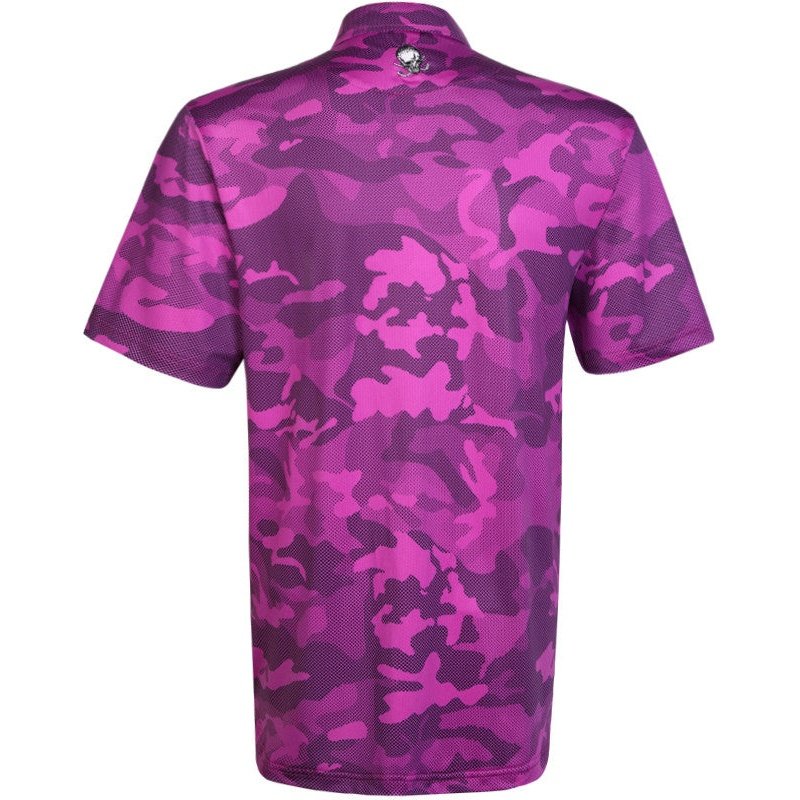 Camo X Cool Stretch Golf Shirt | Purple