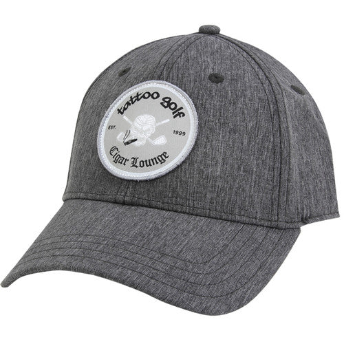 Tattoo Cigar Lounge Cool-Tech Golf Hat | Black Heather