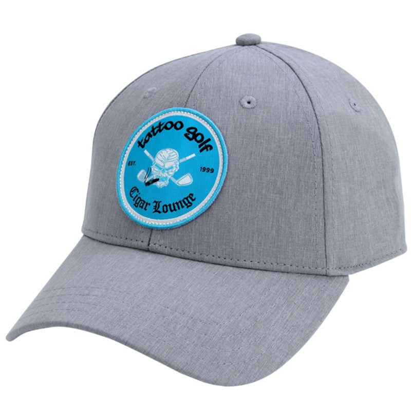 Tattoo Cigar Lounge Cool-Tech Golf Hat | Steel Heather