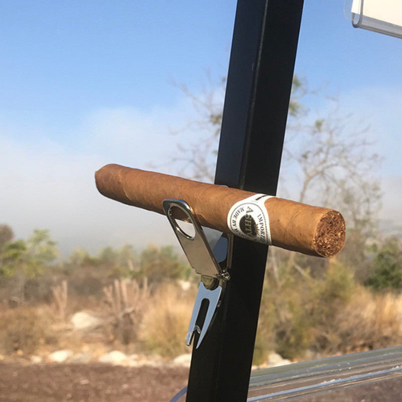 Cigar Holder Divot Tool - Black or Silver