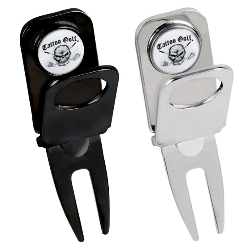 Cigar Holder Divot Tool - Black or Silver