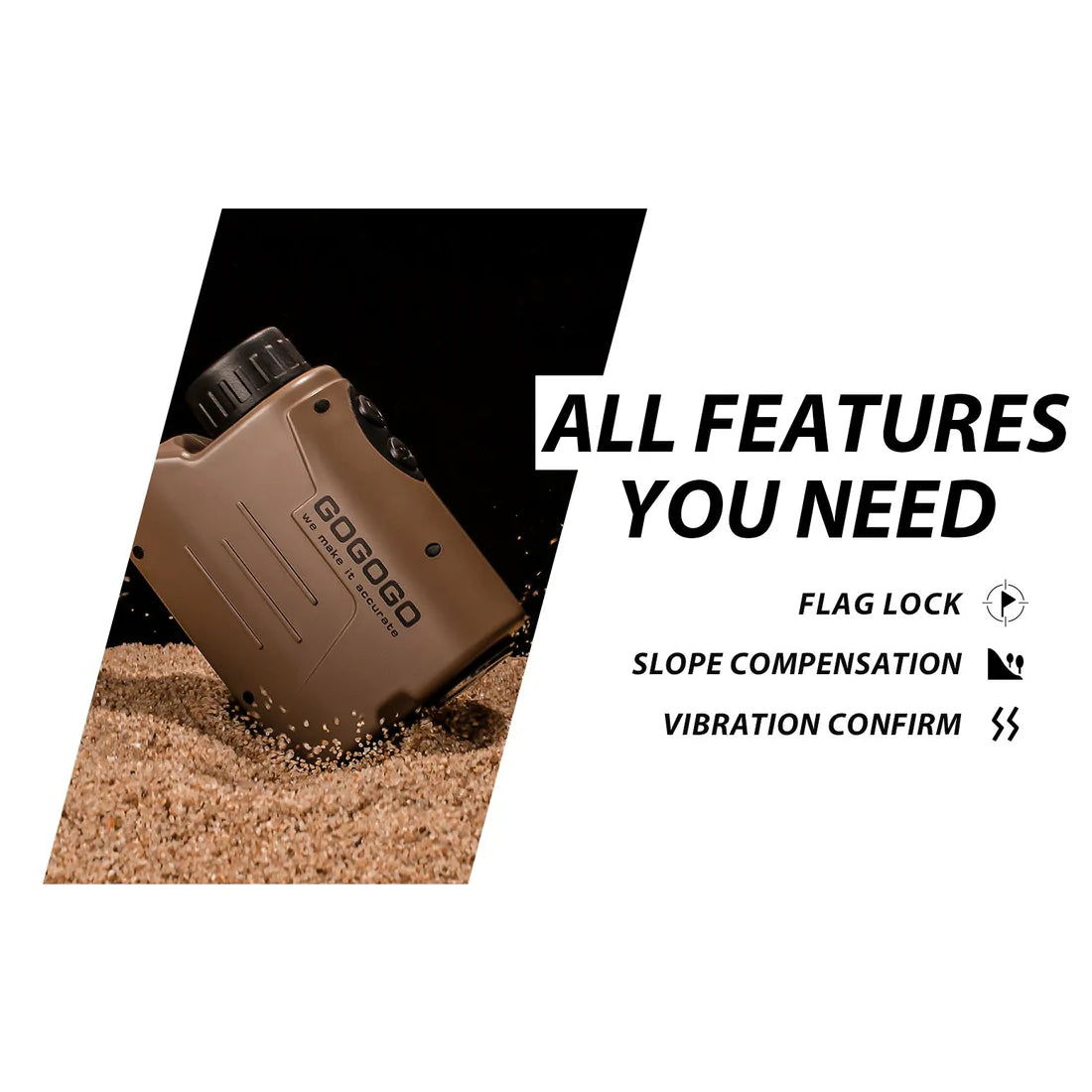 Laser Rangefinder | Gogogo GS03D Desert Yellow 1200Y