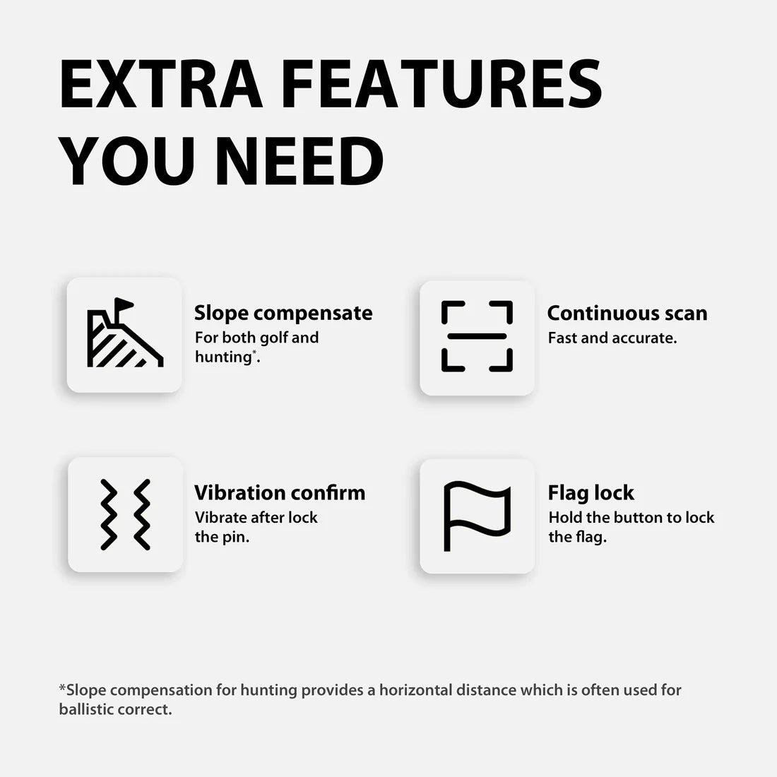 Gogogo Sport 1000Y Range Finder with Flag Pole Locking Vibration | GS24