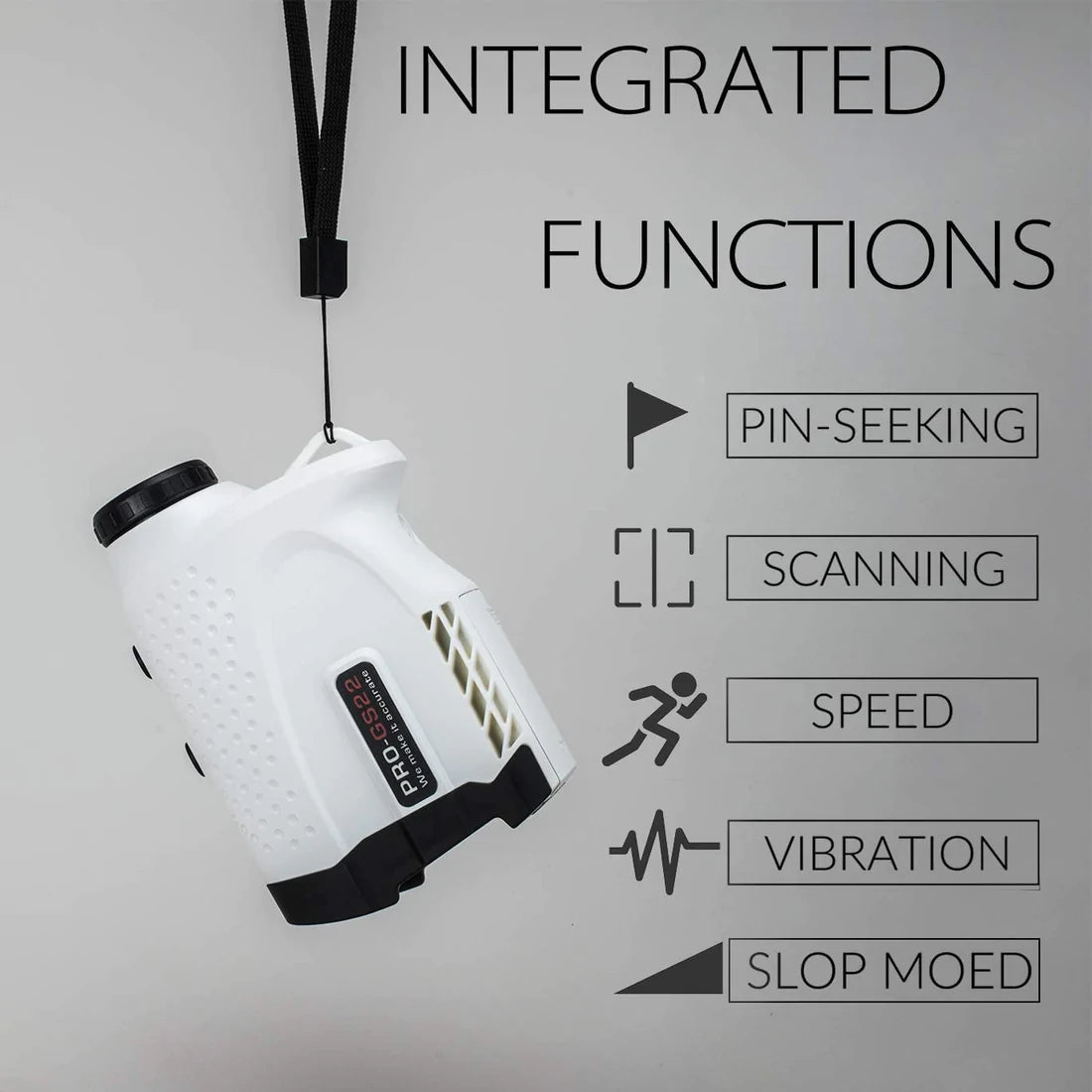 Laser Rangefinder for Golf Gogogo Slope Scan | GS24 White 650Y