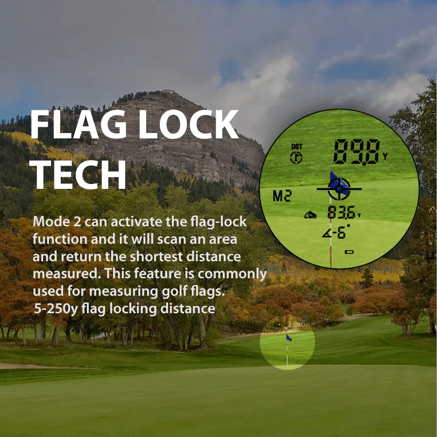 Gogogo Rangefinder GS34 800/1200Y  Red Slope Display & 6X Magnificati -  Fairways 2 Bunkers