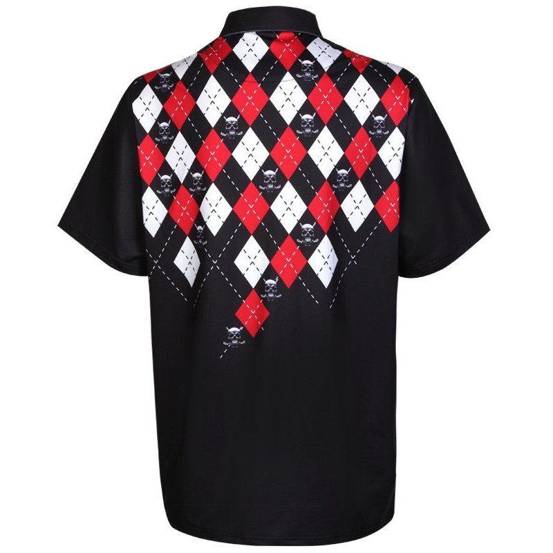 Tattoo Monster Cool Stretch Golf Shirt | Black