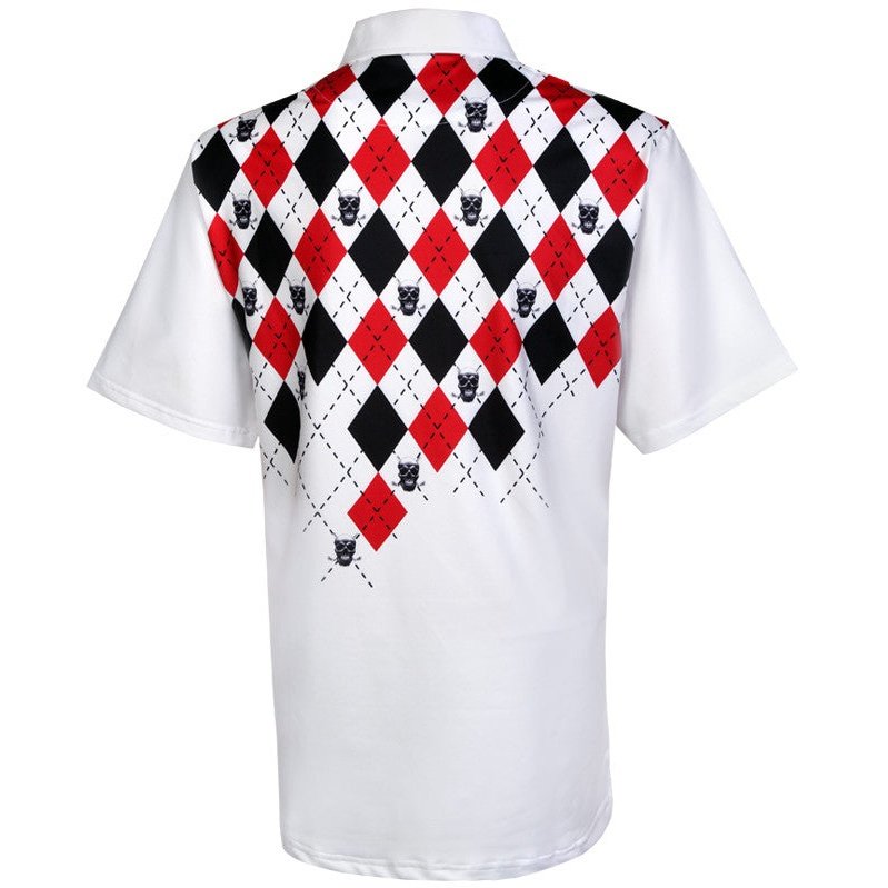 Tattoo Monster Cool Stretch Golf Shirt | White