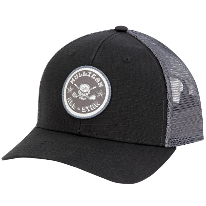 Mulligan All-Star Trucker Hat | Black & Grey