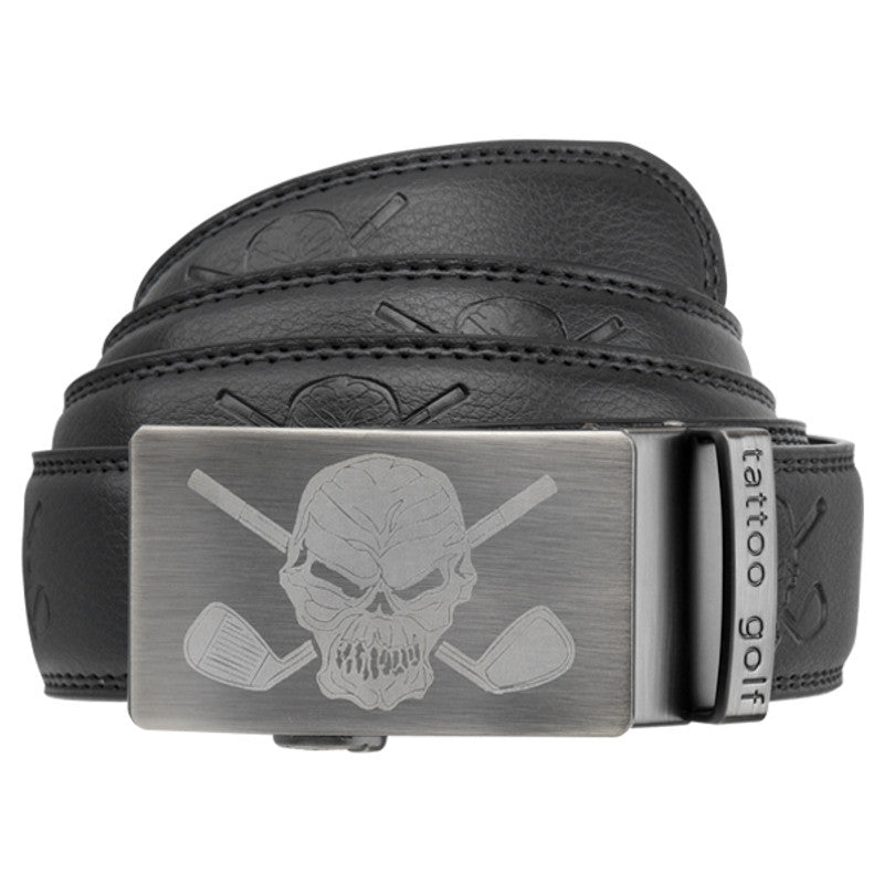 Leather Ratchet Belt - One Size Fits Most | Tattoo Golf
