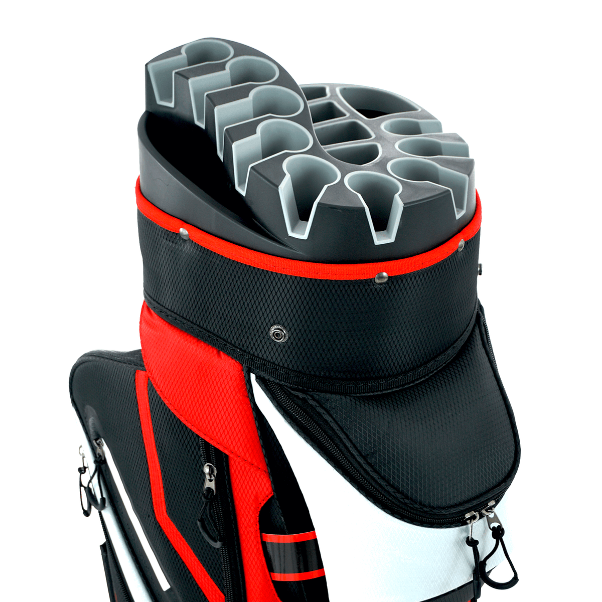 Ram Golf Premium Cart Bag 14 Way Molded Organizer Divider Top | 4 Colors