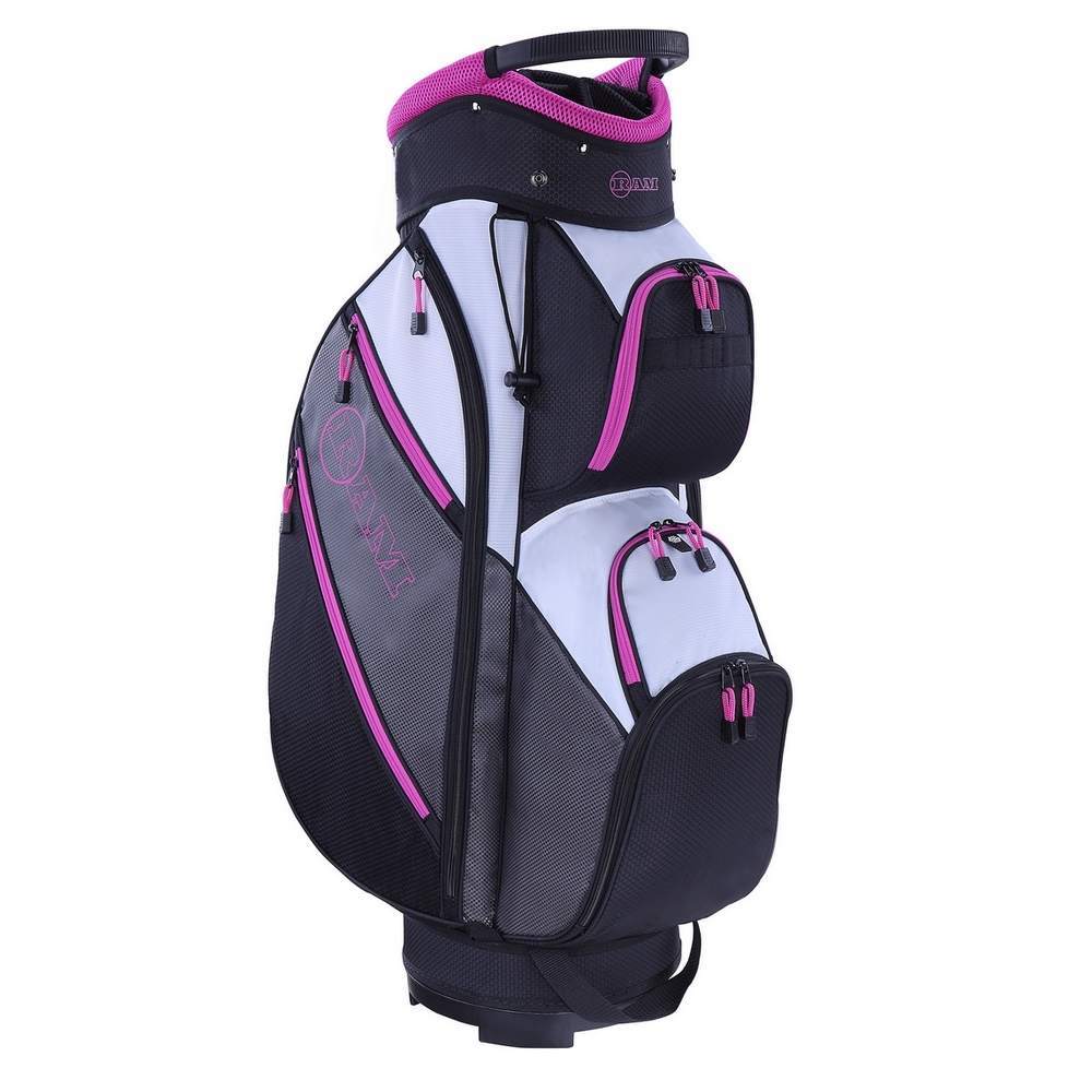 Ram Golf Lightweight Ladies Cart Bag 14 Way Dividers Top | 4 Colorways