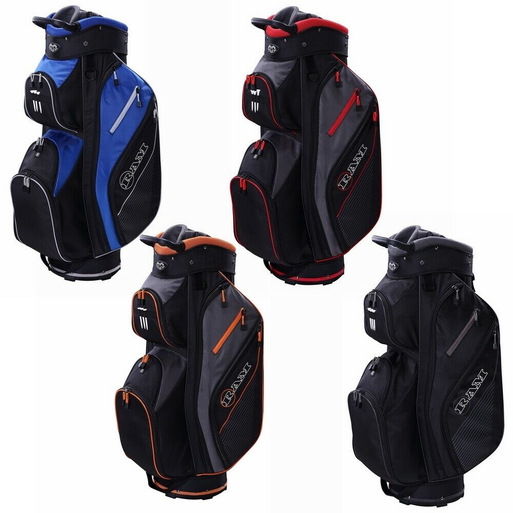 Ram Golf Lightweight Cart Bag with 14 Way, Full-Length Dividers | 4 Colors