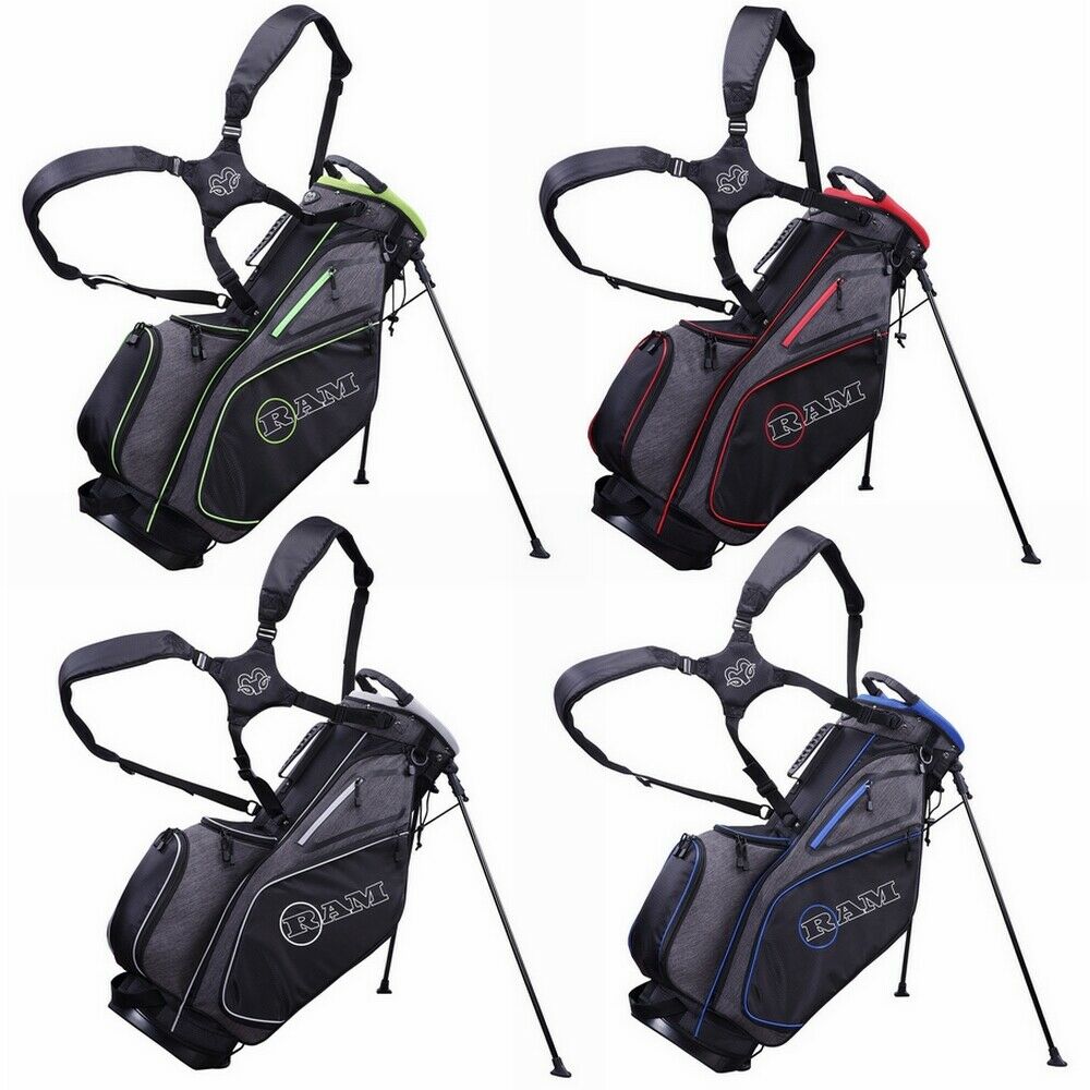 Ram Premium Tour Golf Stand/Carry Bag | Insulated Pocket