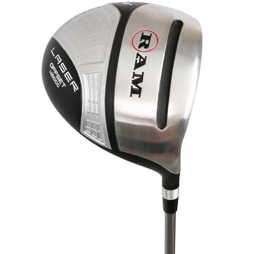 Ram Golf Laser Anti-Slice Offset 460cc Oversize Driver, Mens Right Hand