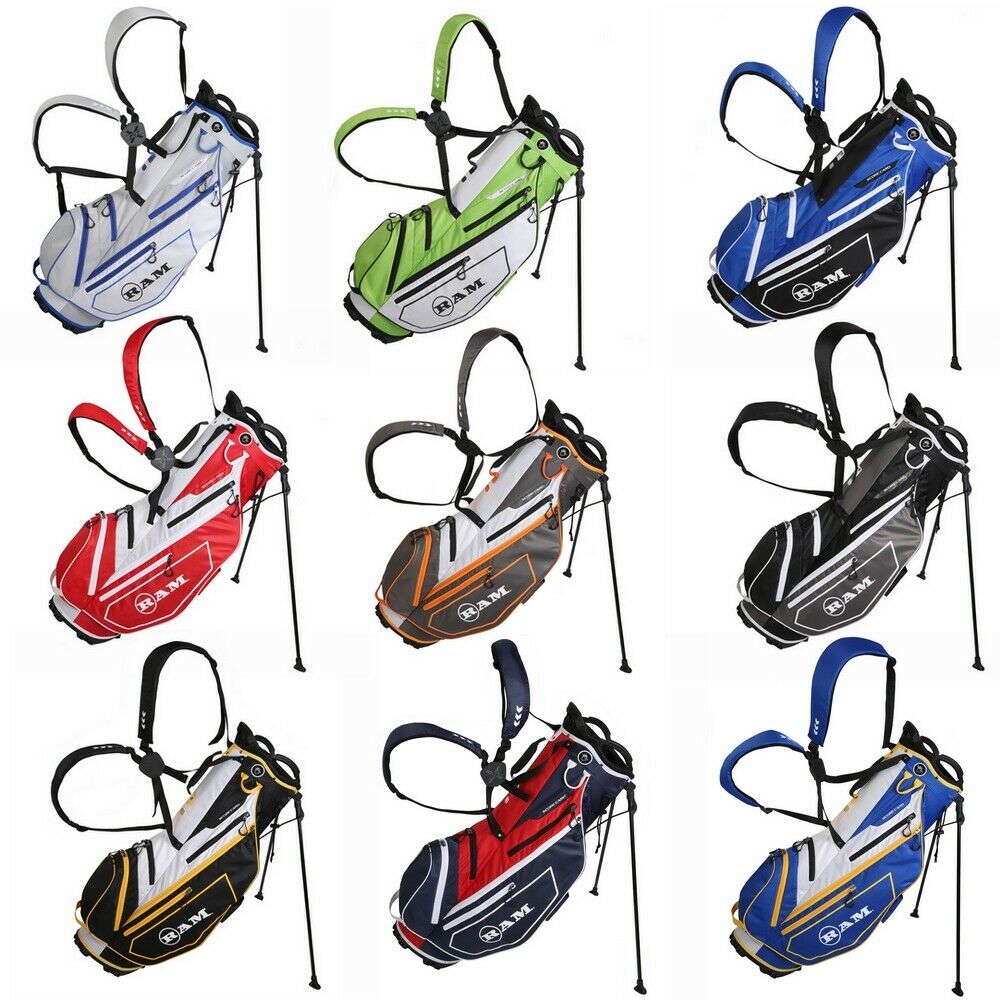 Ram FX Lightweight Golf Stand Carry Bag | Full Length Dividers